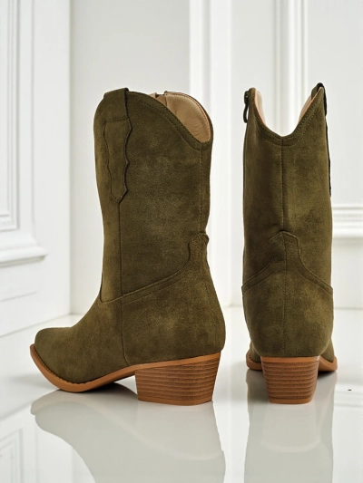 Women's Eco Suede Cowboy Boots SpireHush