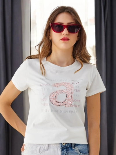 Royalfashion Women's Cotton T-shirt Combination Of Owality