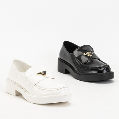 Women's white Fuggy matte shoes - Footwear