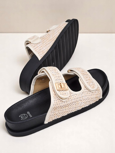 Royal Fashion Women's Delibeli braided slippers
