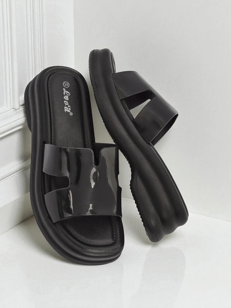 Royalfashion Ženski natikači s platformo Nova Gloss