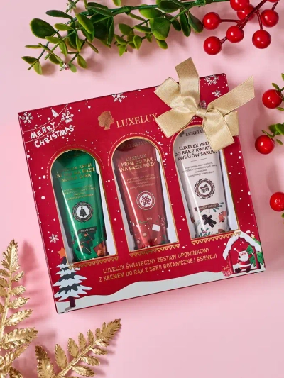 Luxelux Ziemassvētku roku krēmu komplekts no botāniskās esences sērijas 25g