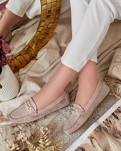 Royalfashion Women's openwork moccasins Mill