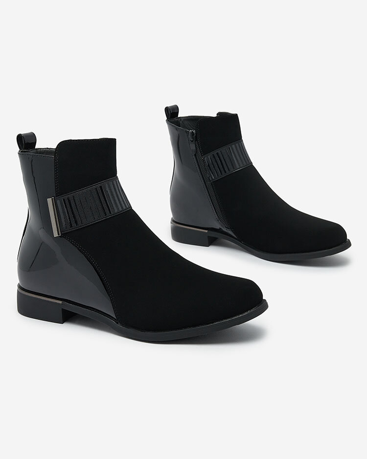 Royalfashion Черные матовые женские сапоги Reperra