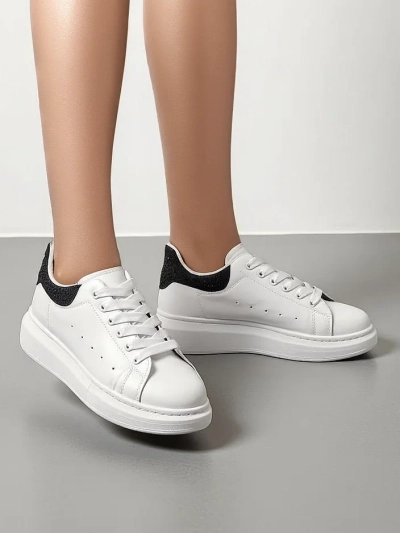 Royalfashion Women's sport sneakers with rhinestones Ellefa