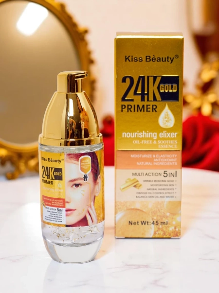 Primer Base for Makeup 24K GOLD moisturizing 5-in-1