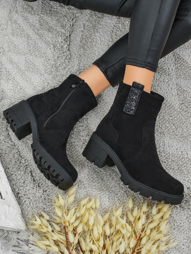 Women's Maelis eco-suede heeled ankle boots