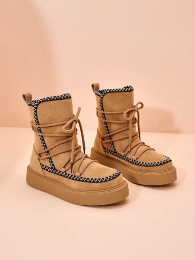 Royalfashion Women's lace-up snow boots Siozi
