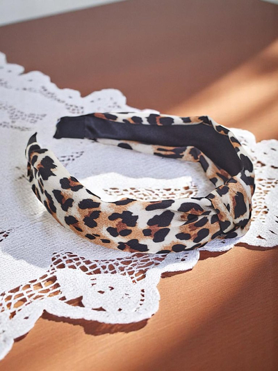 Royalfashion Hairband with a leopard print pattern Lea
