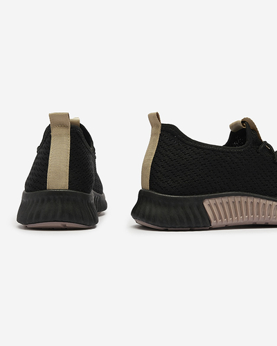 Melni sieviešu sporta apavi ar brūniem ielaidumiem Keteti - Apavi