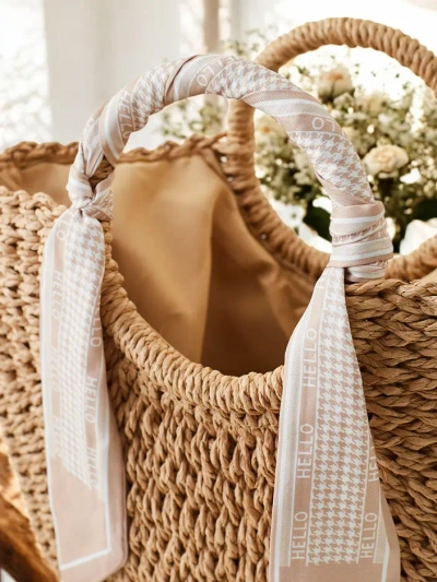 Royalfashion Большая соломенная сумка для женщин