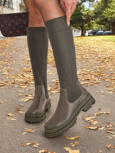 Royalfashion Women's Slip-On Boots Bireno