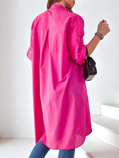 Royalfashion Cotton long women's oversized shirt