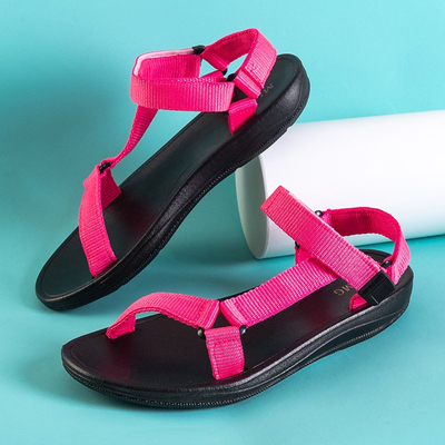 Женские спортивные босоножки цвета фуксия Tatag
