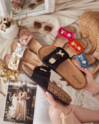 Royalfashion Женские шлепанцы с бантом Simio