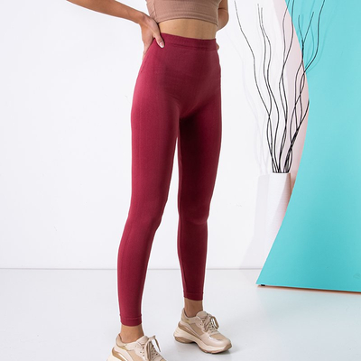 Красные женские леггинсы