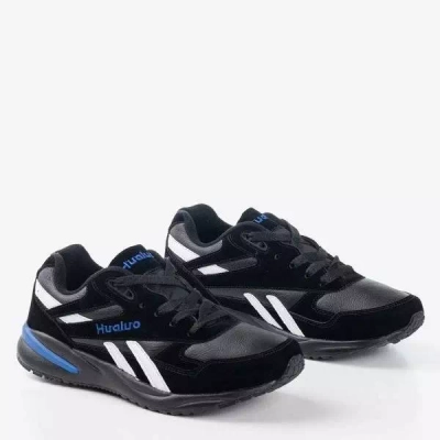 OUTLET Black and white men's sports shoes Hilton - Footwear