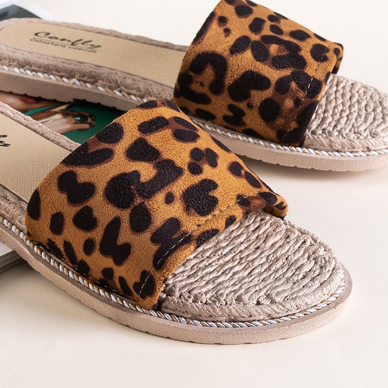 Ysia leopard women's slippers - Footwear