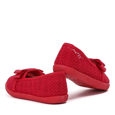 Red girls' slip on sneakers Tabbi - Footwear