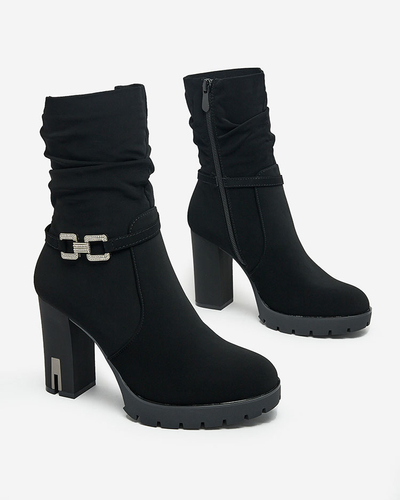 Royalfashion Женские сапоги на шпильке с декором Teroleda