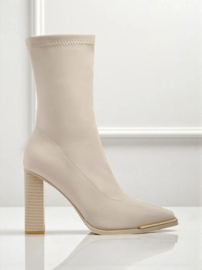 Женские ботильоны Morvella из экокожи на каблуке-столбике