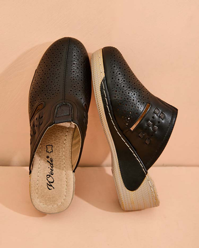 Royalfashion Women's flip-flops on low heel Albov