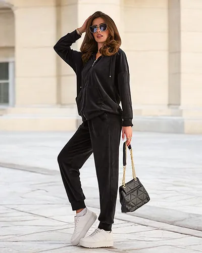 Royalfashion Women's cotton a'la velour set