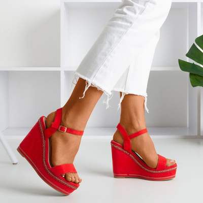 Demeter's red wedge sandals - Footwear