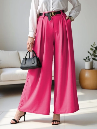 Royalfashion Women's Wide Woven Pants