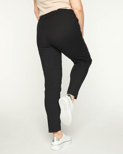 Black women's comfortable pants PLUS SIZE - Clothing