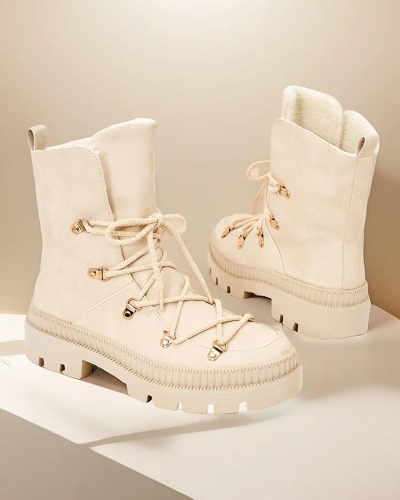 Royalfashion Women's lace-up snow boots Lorii