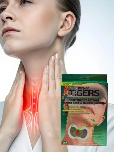 Natural Throat Pain Patches 10 pieces