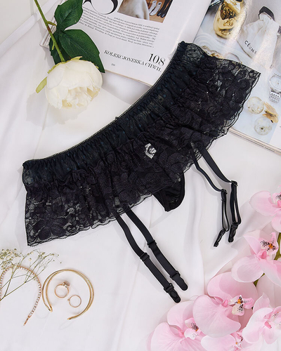 Royalfashion Sieviešu mežģīņu stringveida biksītes