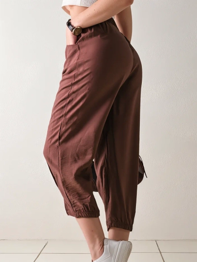 Royalfashion Прямые женские брюки из ткани 7/8