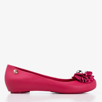 OUTLET Fuchsia melissa с декоративными цветами мириллии - Обувь