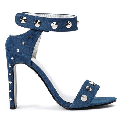 Blue high-heeled sandals Ibbie - Footwear 1