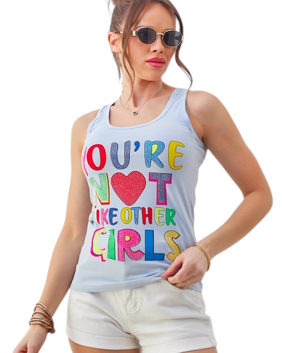 Royalfashion Women's cotton tank top with straps and prints