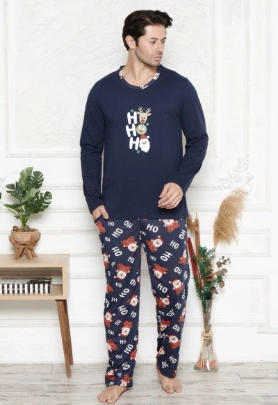 Royalfashion Christmas men's pajamas 2-piece