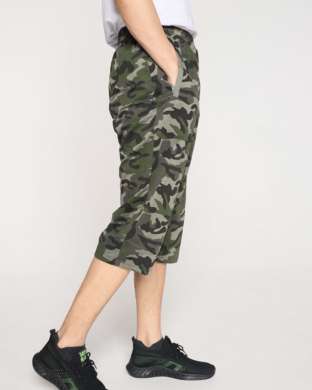 Men's green camo sweatpants - Clothing