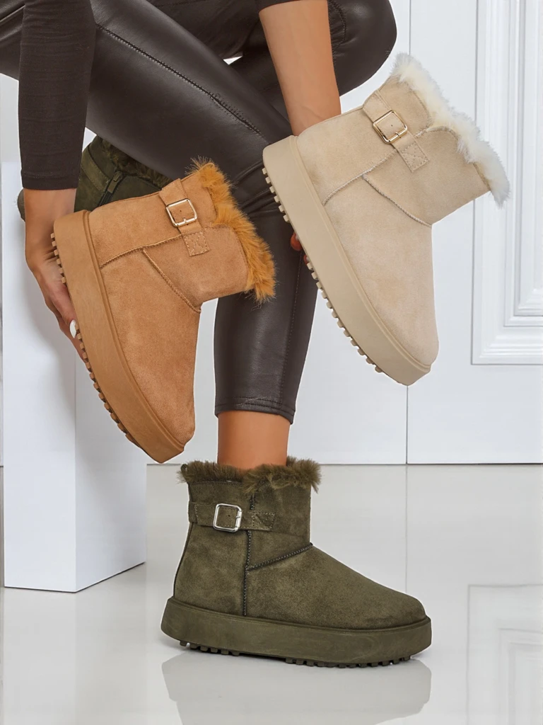 Royalfashion Krutkie buty a'la śniegowce damskie Aurelia Classico