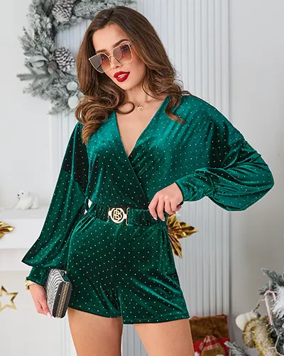 Женский комбинезон Royalfashion с rhinestones