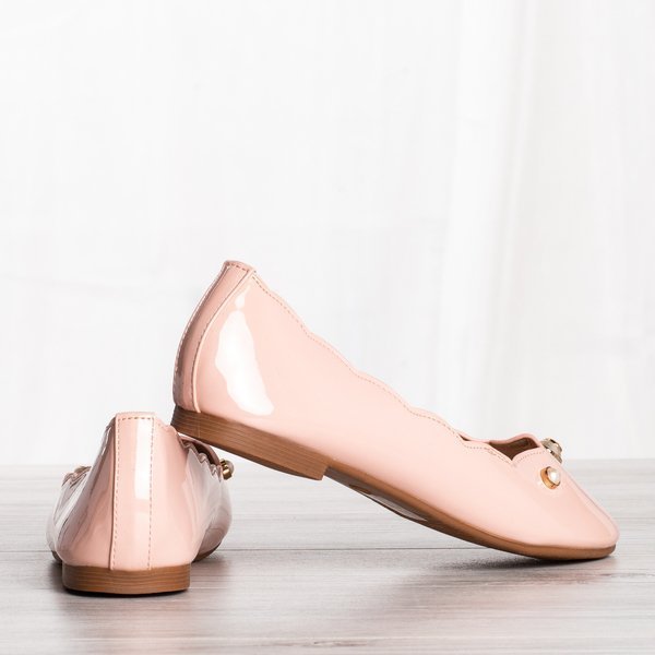 Pink ballerinas with Kassy decorations - Footwear 1