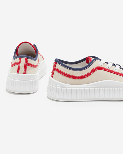 Ladies 'sport sneakers in beige Ladise - Footwear