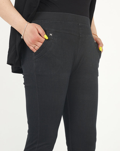 Black women's PLUS SIZE treggings - Clothing