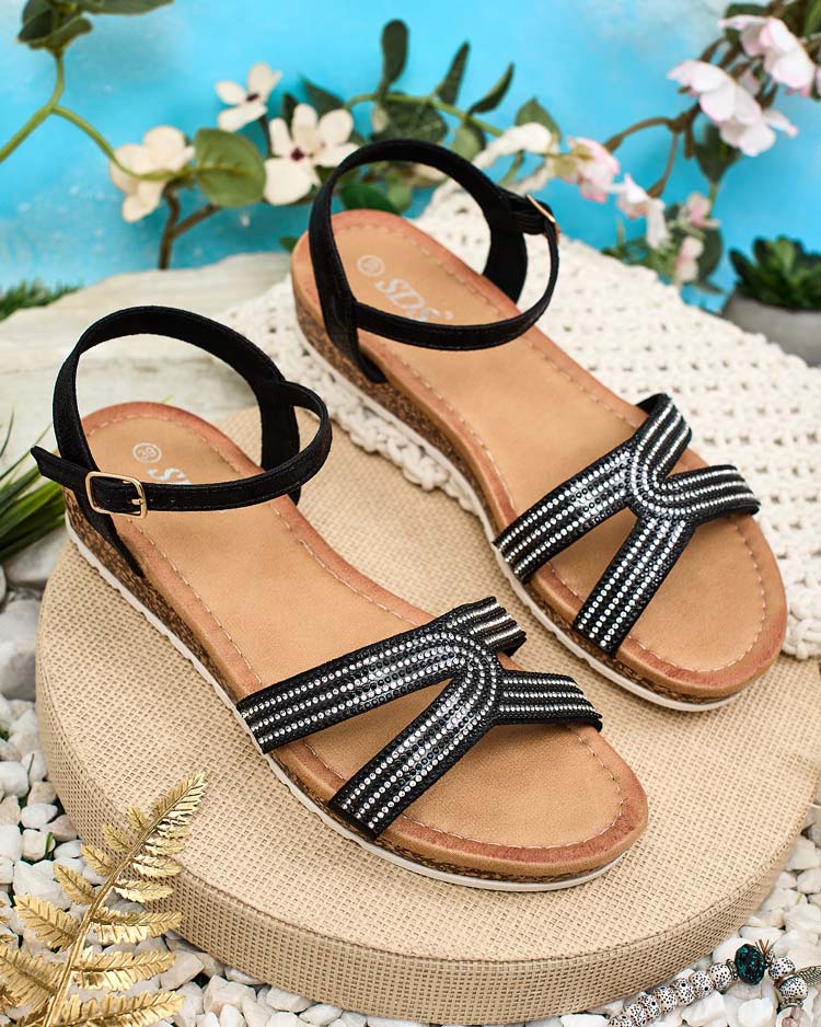 Royalfashion Women's sandals with zircons Elif