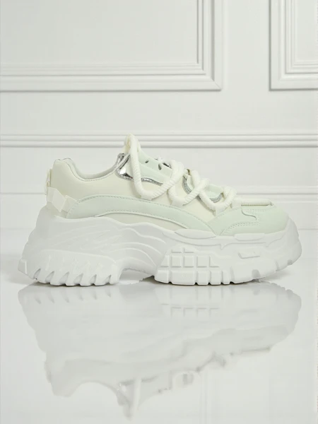 Damskie sneakersy Artemisia Bianca na platformie ze skóry ekologicznej 6,5 cm