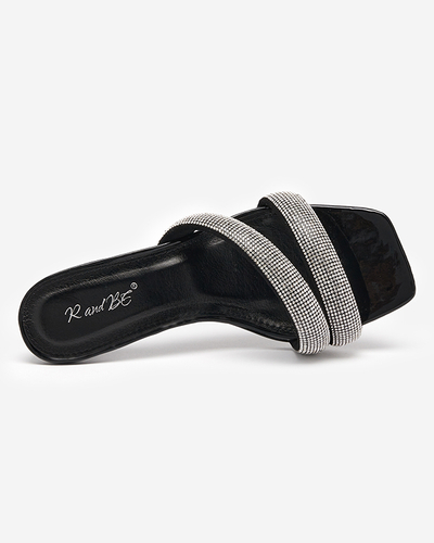 Black women's low-heeled sandals Teroo - Footwear