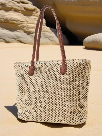 Royalfashion Large straw women's summer bag