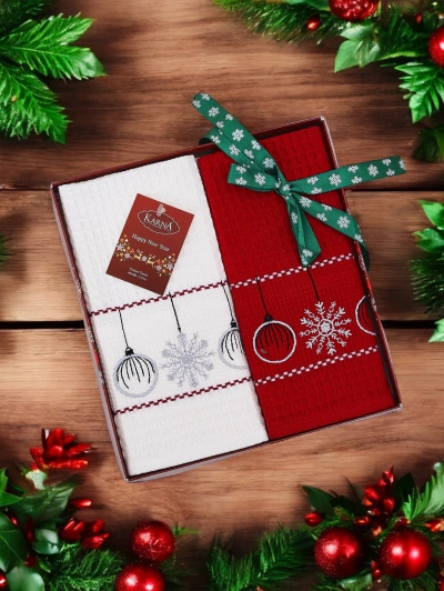 Royalfashion Holiday towel set Happy New Year
