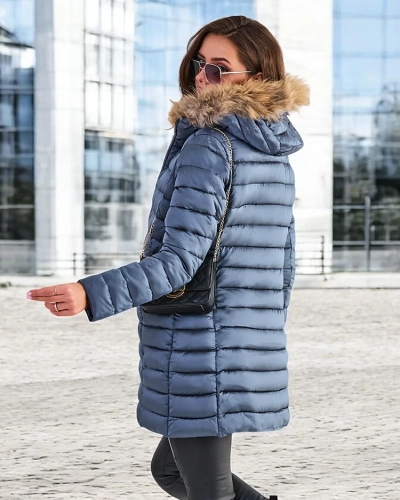 Royalfashion Sieviešu spilvveida ziemas jaka